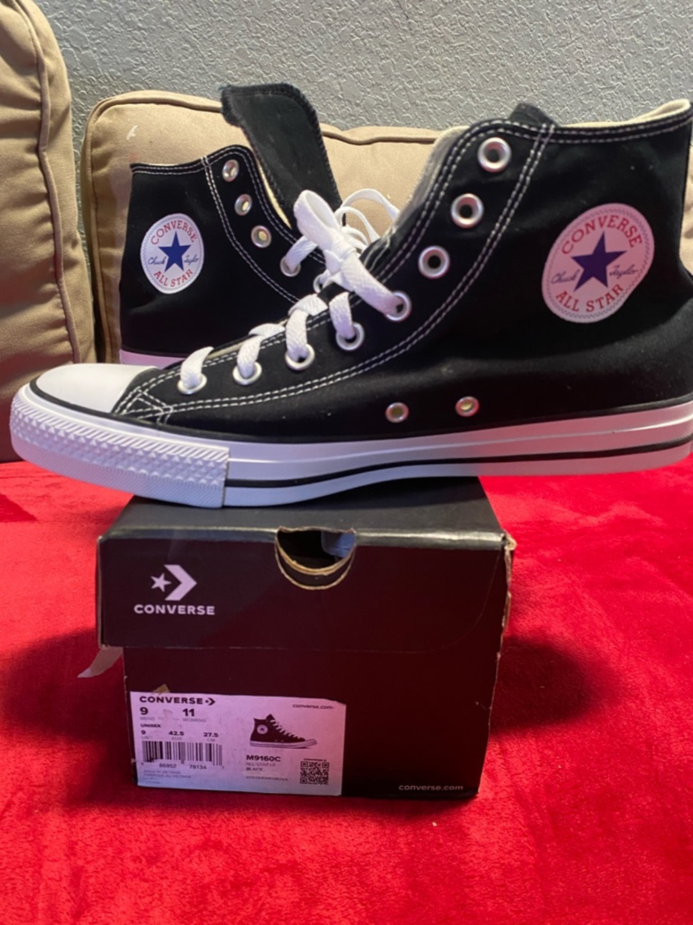 Converse High Top Sneakers - Black & White